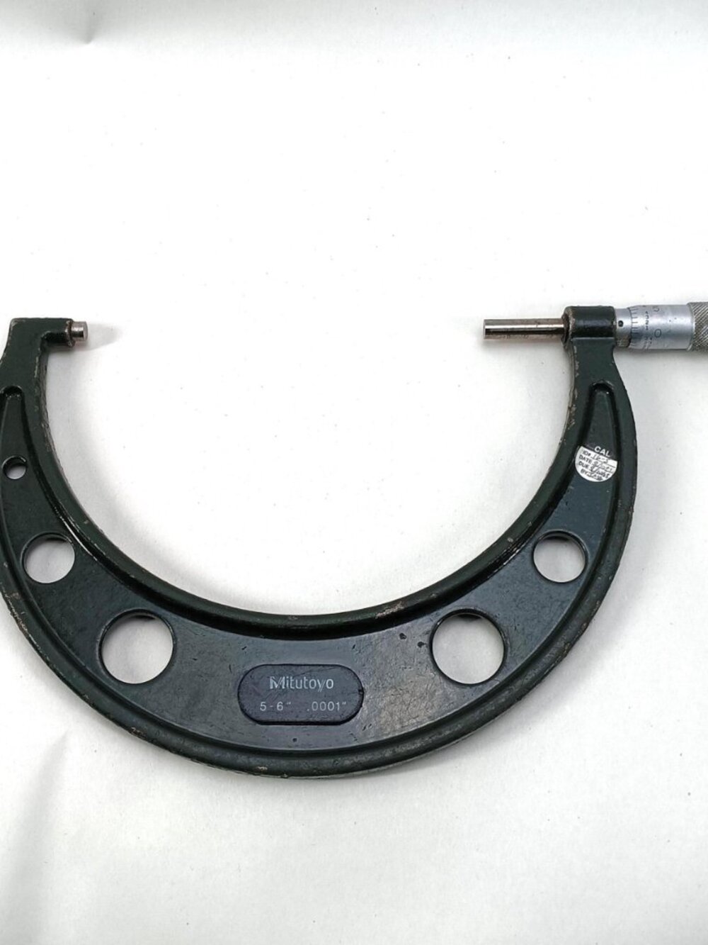 VTG Mitutoyo Micrometer 5-6" Accurate .0001, ISO Certified 2022, Ret. Machinist